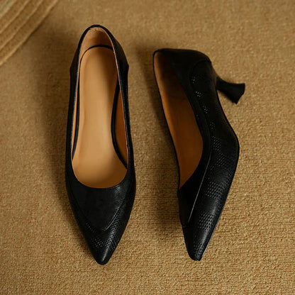 Amara Genuine Leather Heels