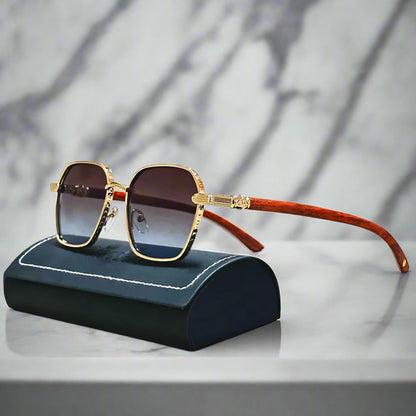 Aeris™ Retro Wooden Sunglasses - Axel Ross