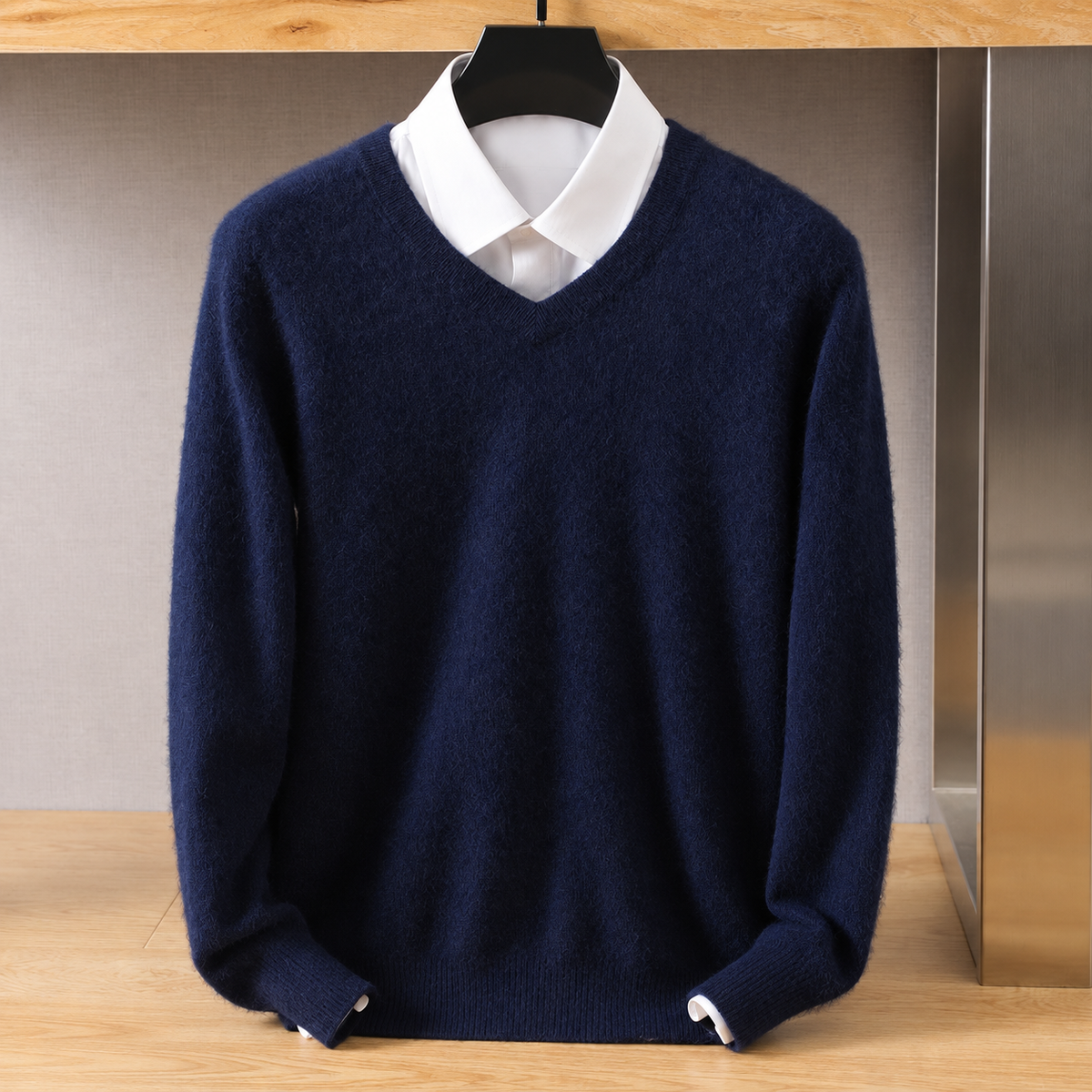Maderno V-Neck Sweater in Navy - navy product