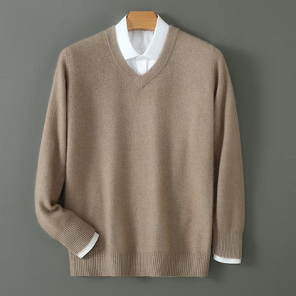 Maderno V-Neck Sweater in Camel - camel product