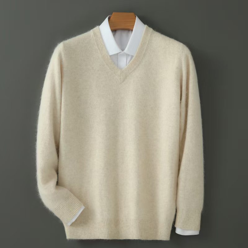 Maderno V-Neck Sweater in Ivory - ivory product