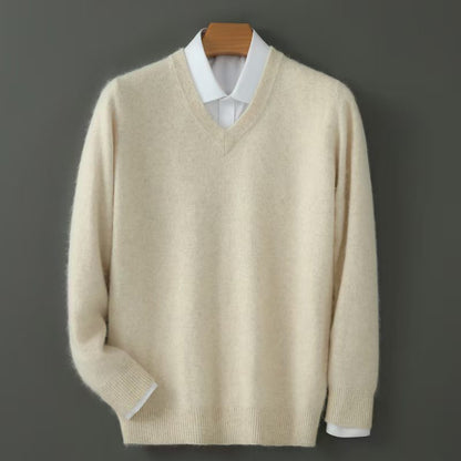 Maderno V-Neck Sweater in Ivory - ivory product