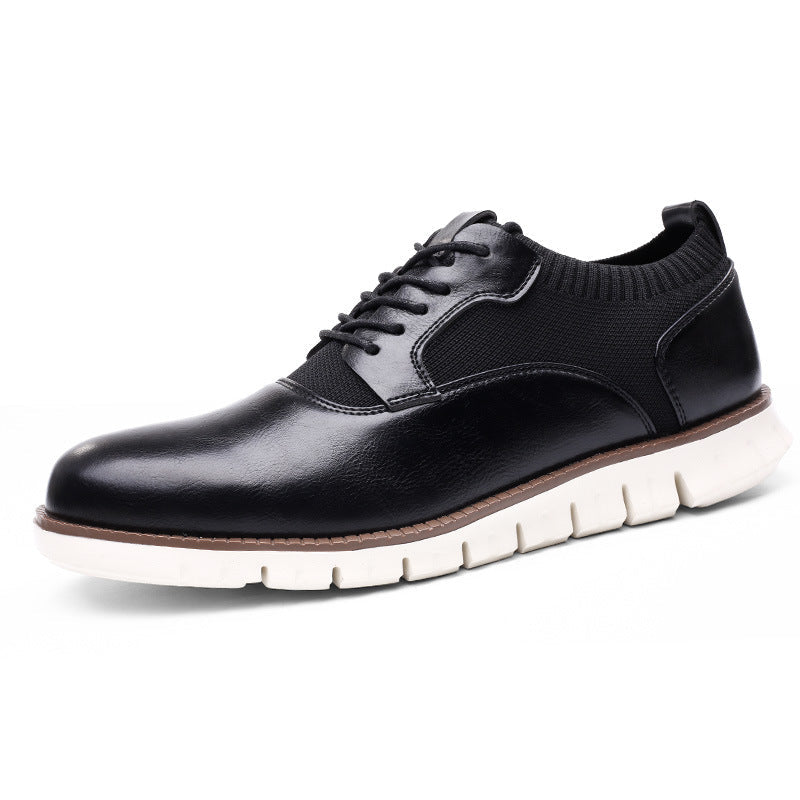 Rovigo Knit Derby Sneakers in Black - black product