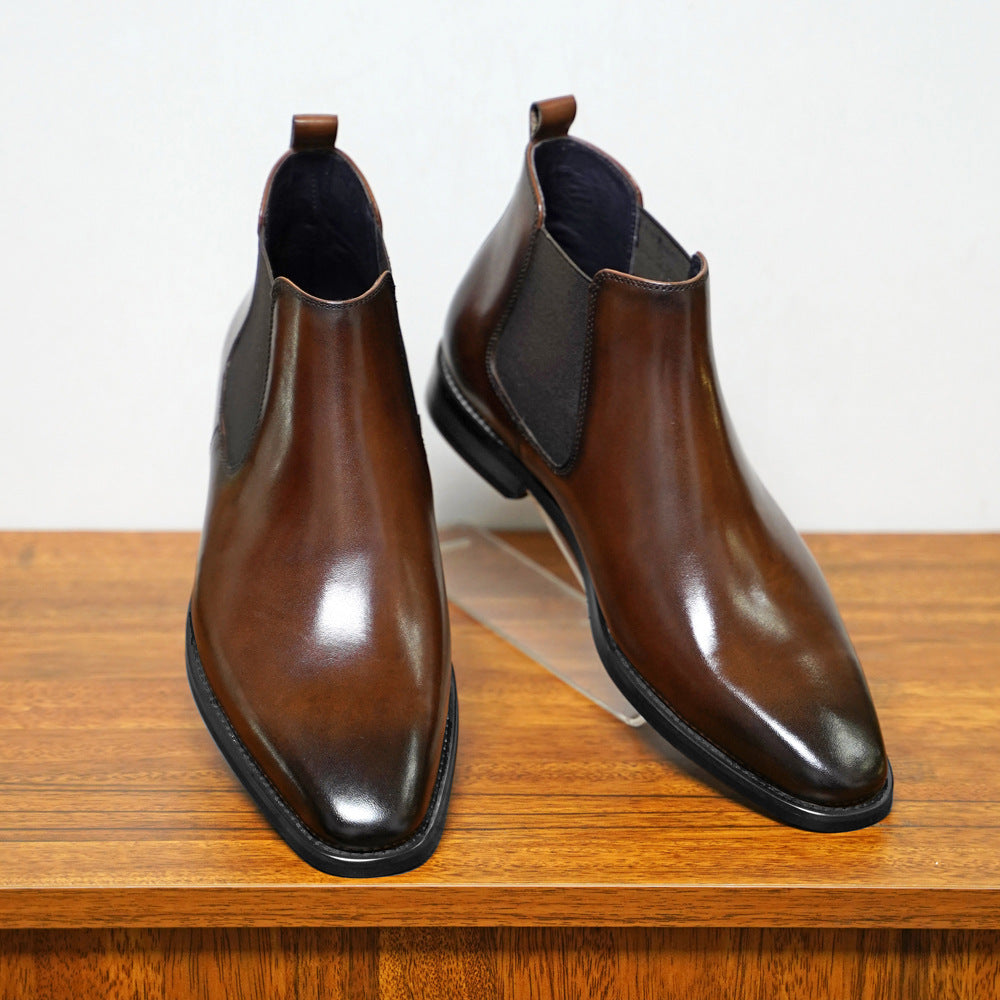 Varenna Chelsea Boots in Chestnut - chestnut front