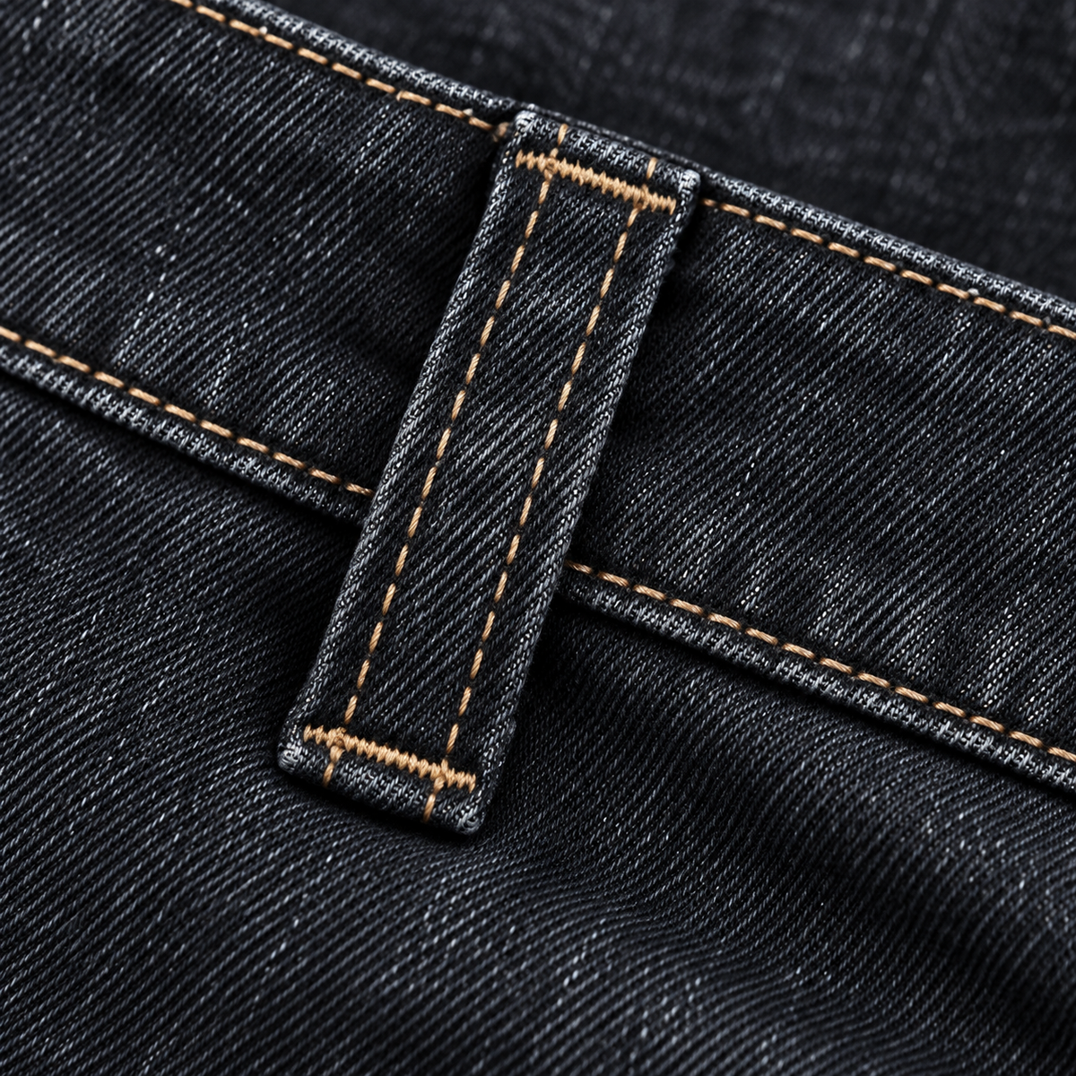 Montrel Stretch Jeans in Washed Charcoal - charcoal denim detail