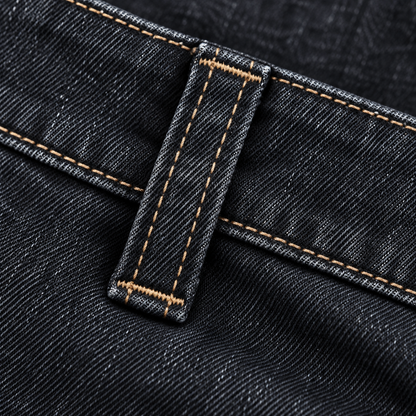 Montrel Stretch Jeans in Washed Charcoal - charcoal denim detail