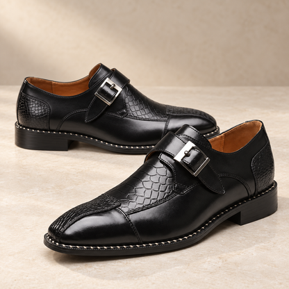 Varello Monk-Strap Shoes in Black - black product