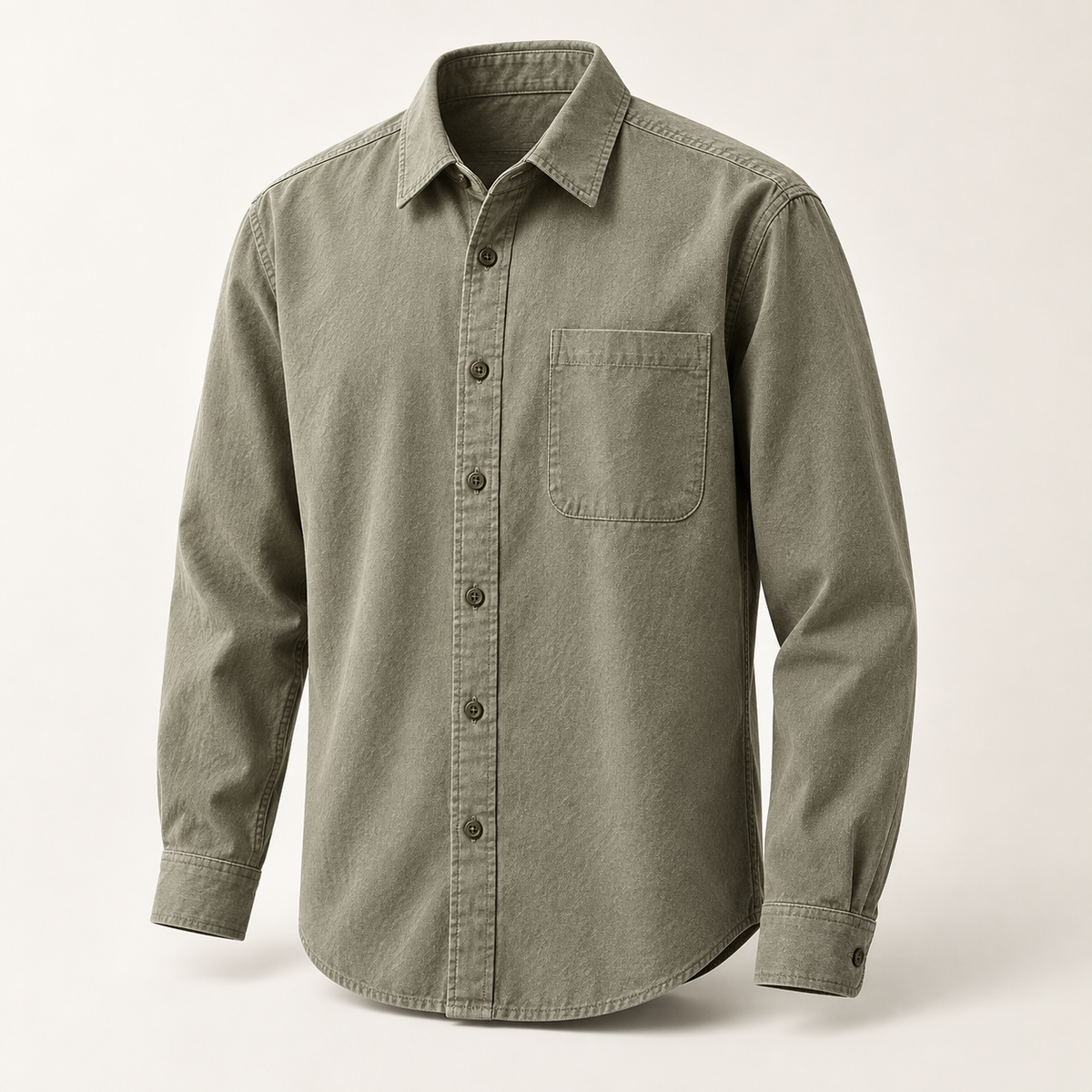 Tavaro Textured Shirt in Sage Olive - sage olive product