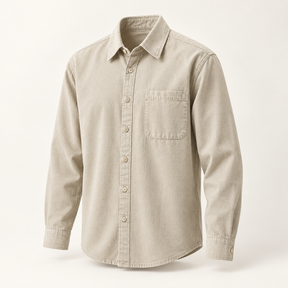 Tavaro Textured Shirt in Beige - beige product