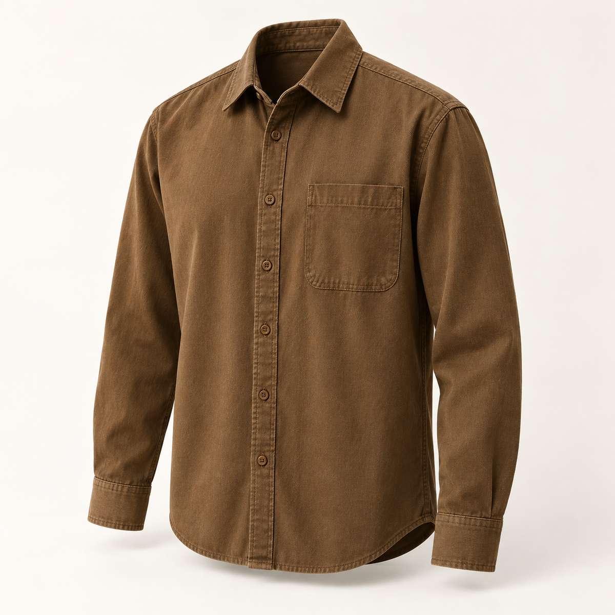 Tavaro Textured Shirt in Brown - brown product