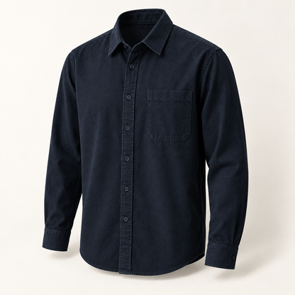 Tavaro Textured Shirt in Navy - navy product