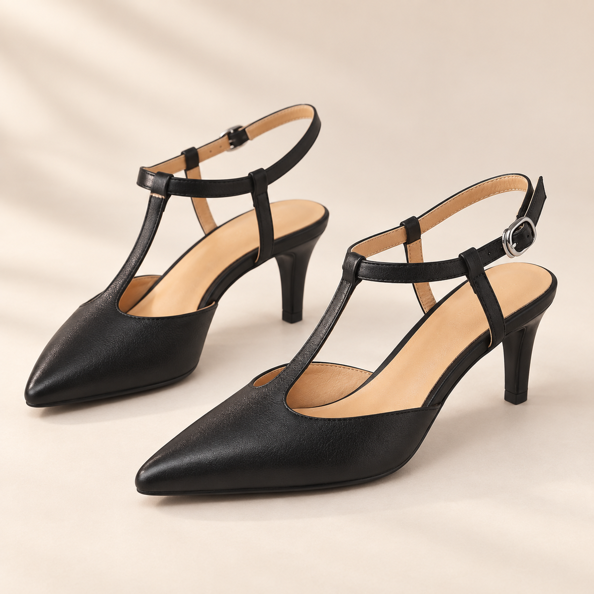Sorelia T-Strap Heels in Black - black product