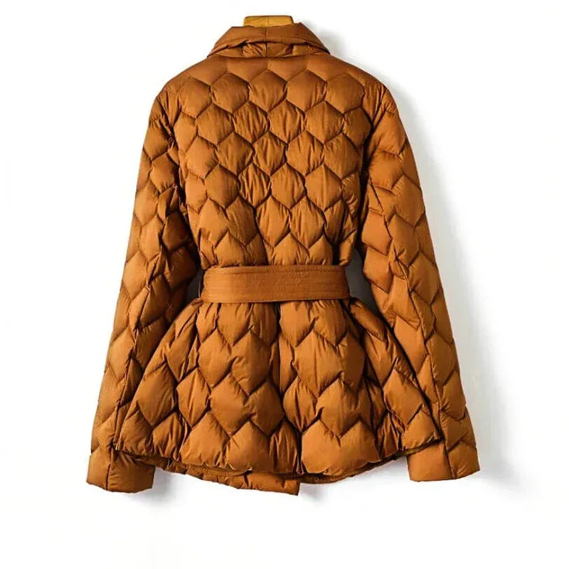 Aurelia Quilted Wrap Coat - Axel Ross